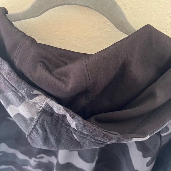 Burnside Black Camouflage Zip Up Hoodie Size XL - Picture 9 of 11